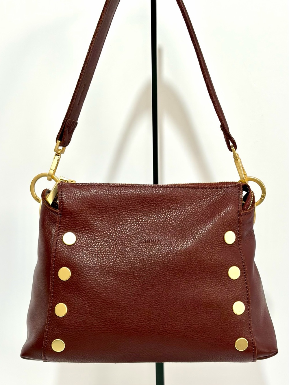 Hammitt Bryant MD Shoulder Bag In Cherrywood 🍒 With Brushed Gold Hardware Like🆕